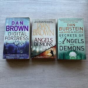 Books: Vinci Code Digital Fortress, Angels and Demons,Secrets of Angels & Demon